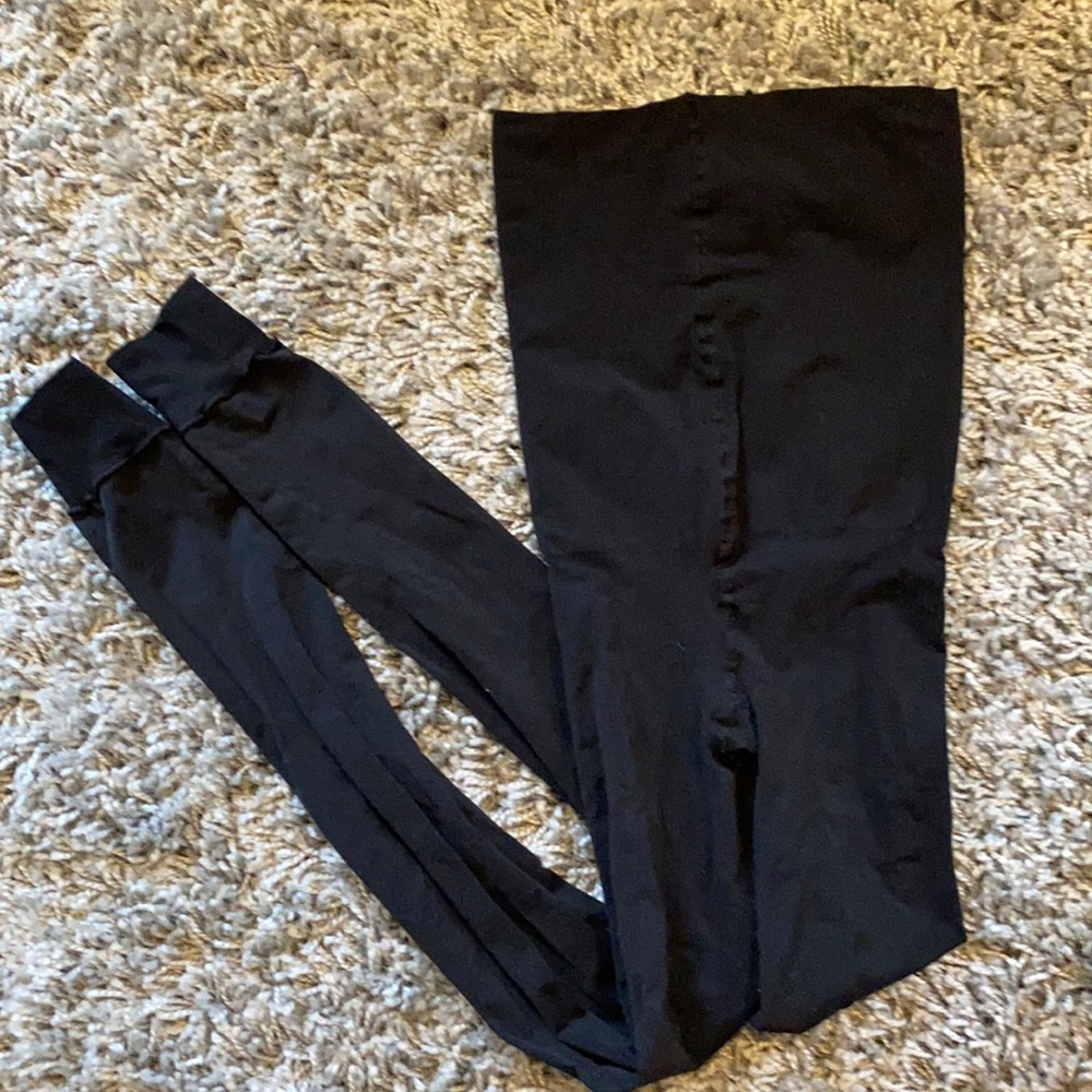 Black maternity compression leggings